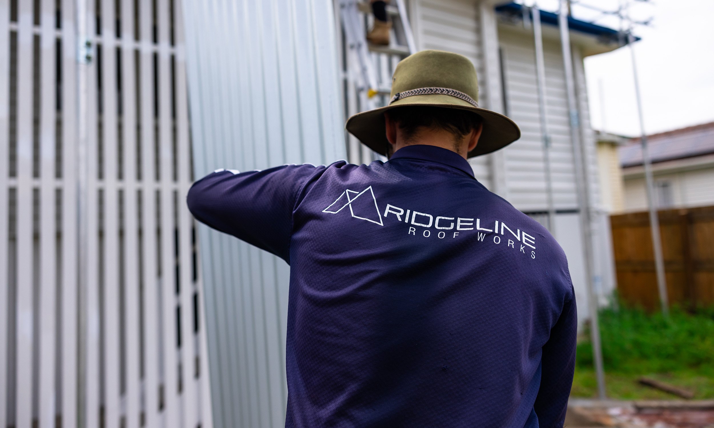 Ridgeline Roof Works contact page header